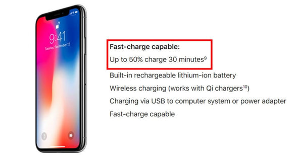 Apple's fast charging