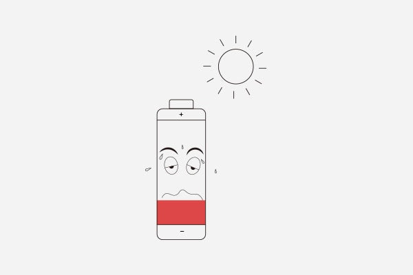 Your phone battery doesn't like overheating