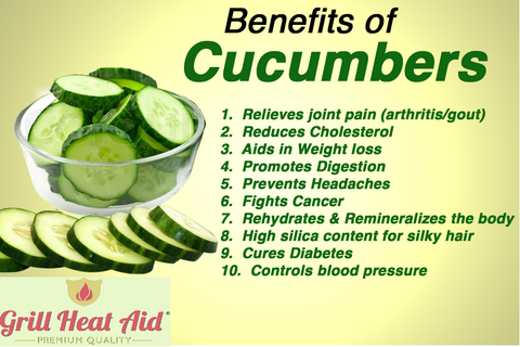 cucumbers researched nutrients low