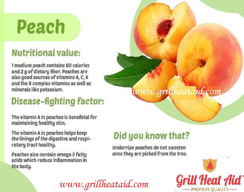 Scientific Health Benefits Of Peach Suggested By Grill Heat Aid Grill Heat Aid