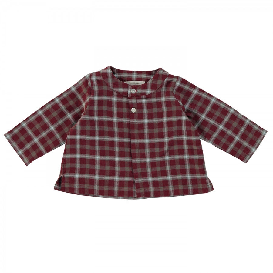 burgundy baby shirt