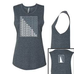 Ladies Stacked Muscle Tank