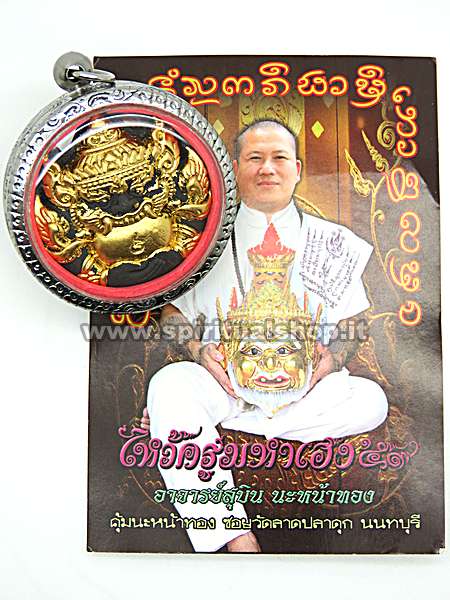 amuleto thailandese del dio della ricchezza rahu 