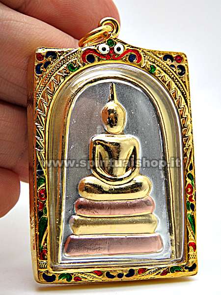 amuleto thailandese portafortuna somdej