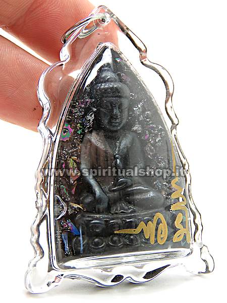 lek lai buddha foglia d'oro e firma monaco 