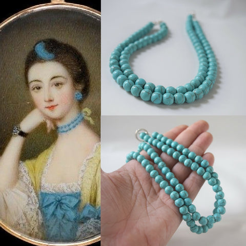 turquoise blue necklace