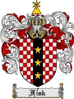 Fisk family crest coat of arms emailed to you within 24 hours – Family ...