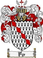 Pye family crest coat of arms emailed to you within 24 hours – Family ...