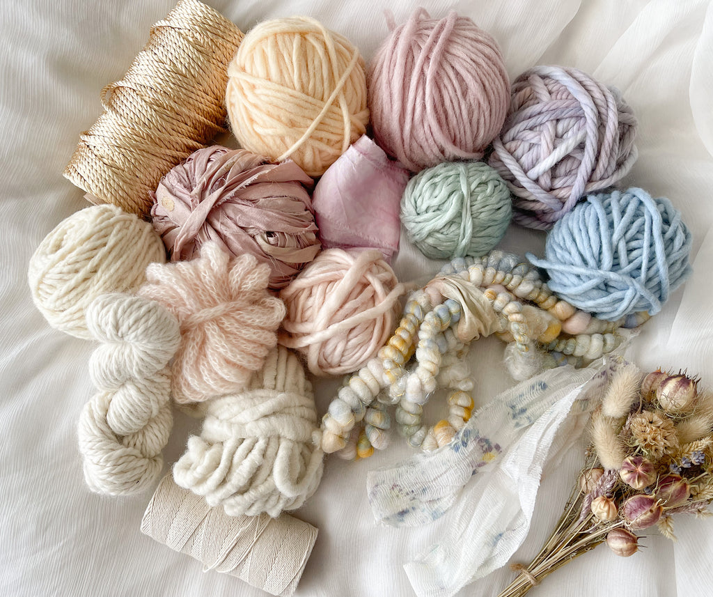 pastel yarn collection
