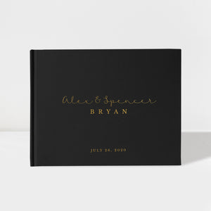 Noteworthy | Black & Gold Wedding Guest Book