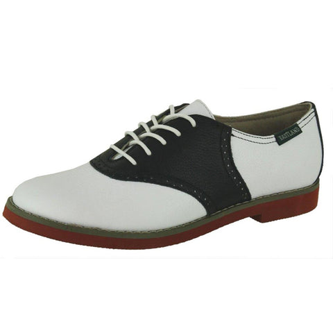 womens black and white saddle oxfords