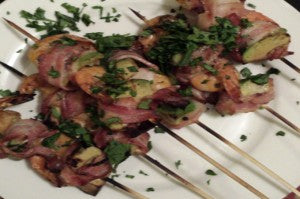 Game Day Food Shrimp Avocado Bacon