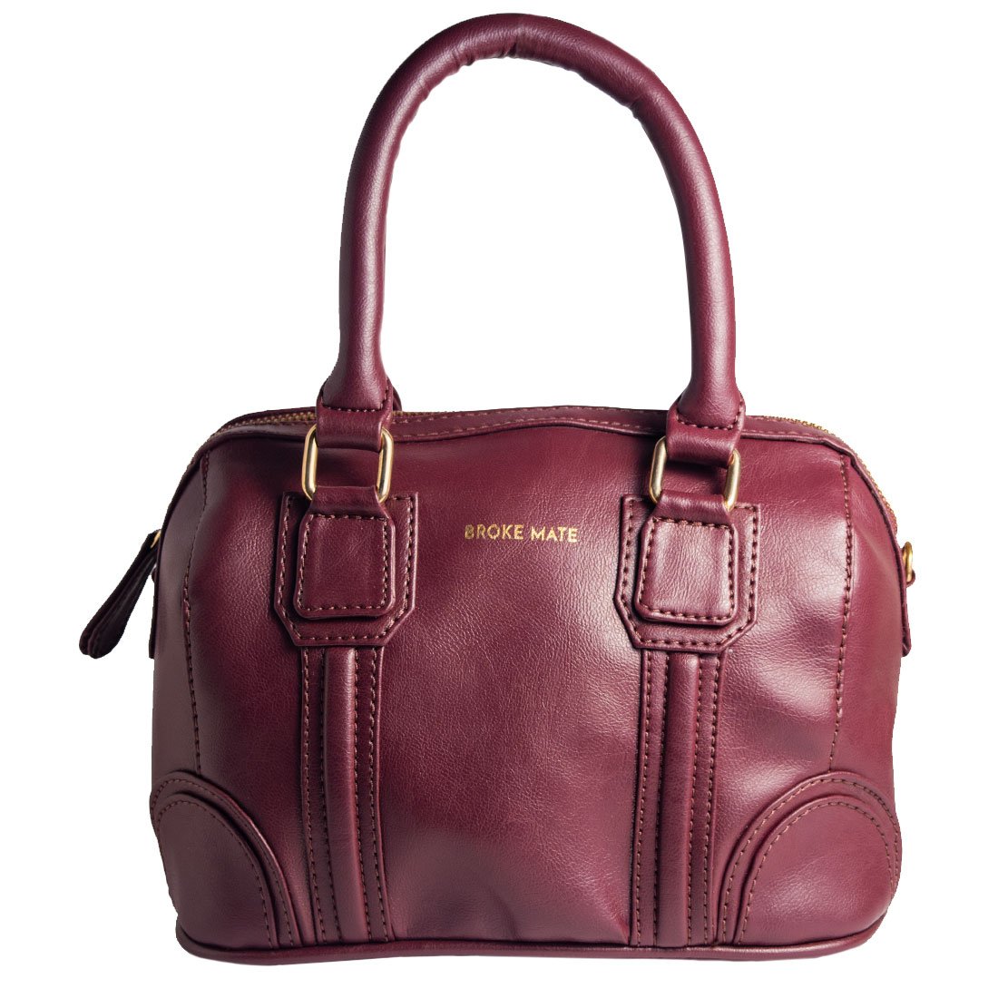 vegan leather satchel bag