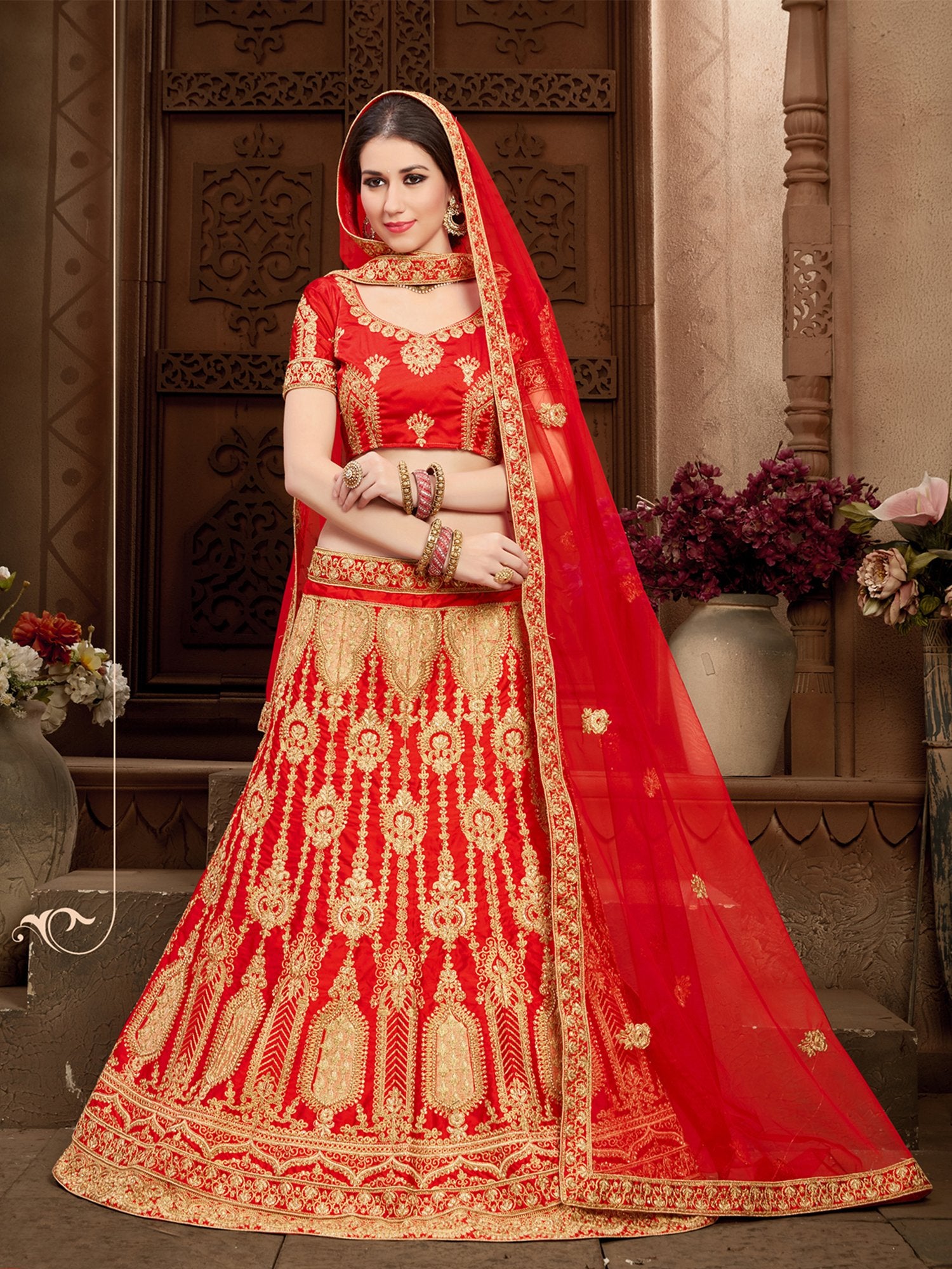  Wedding  Gown In Red Color DACC