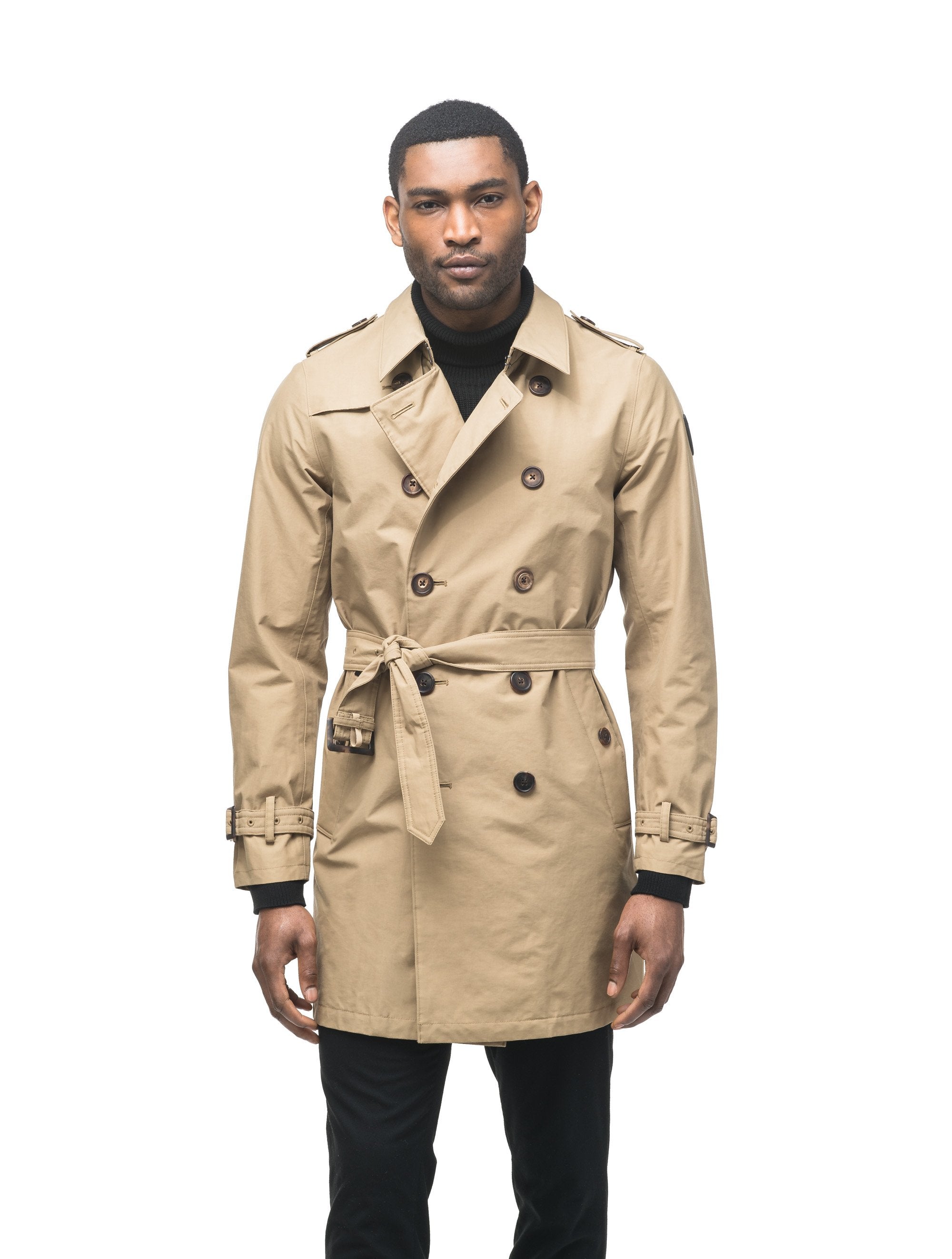 caramel trench coat men