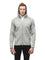 Men's premium rayon polyamide bonded jersey fabrication hoodie with exposed zipper in Grey Melange | color