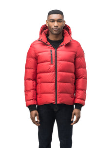 guess men's reversible puffer jacket