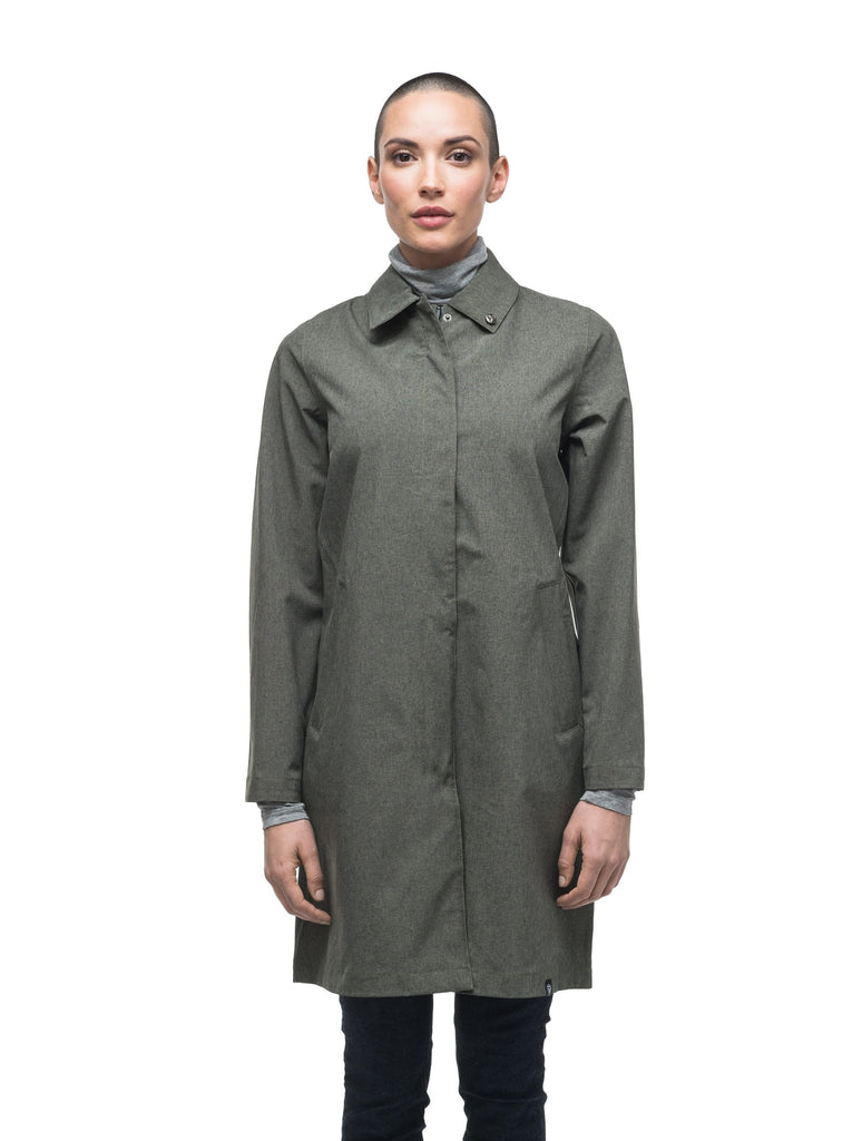 ladies green raincoat