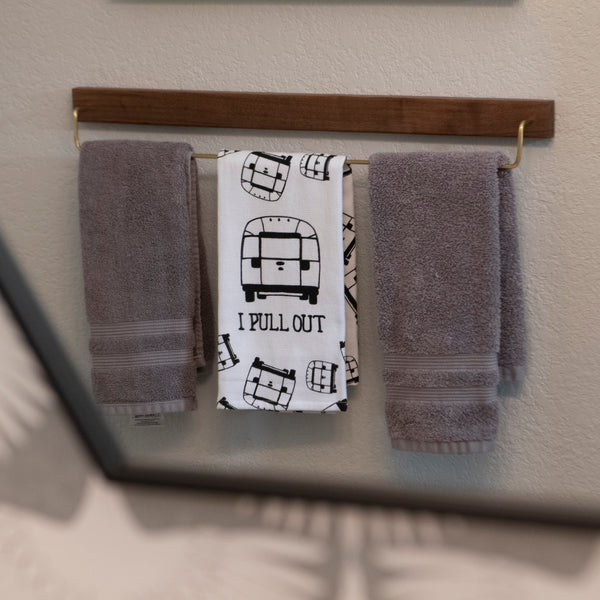 Terry Cloth Towel that reads "I Pull Out"