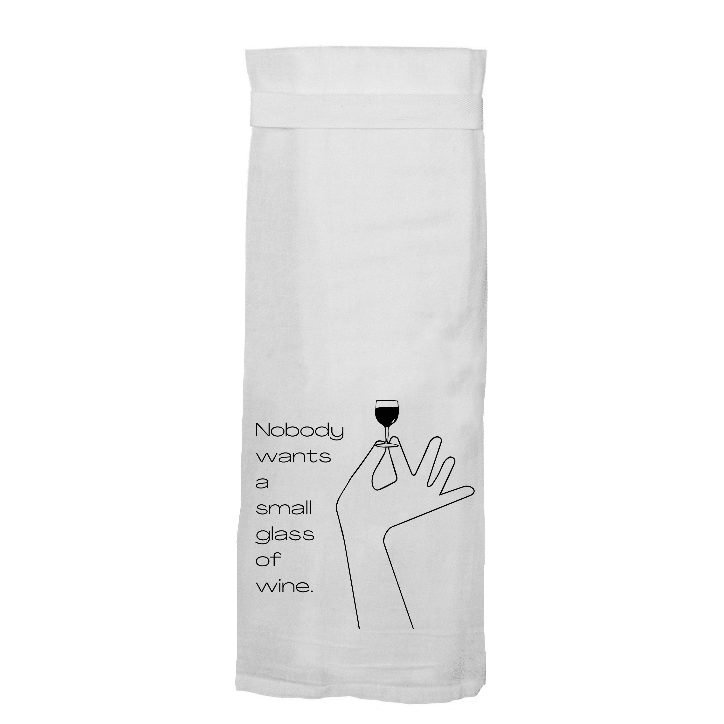Funny Kitchen Towels, Fun Dish Towels with Wine Alcohol Drink Theme, 5  Flour Sack Towels 