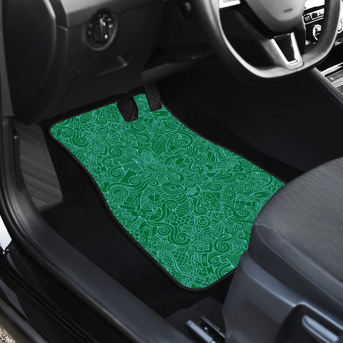 green mat car