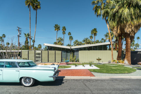 california home influenced by mid century modern design