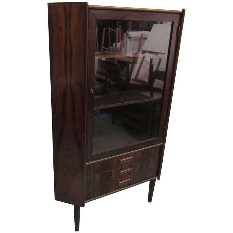 Rosewood Corner Cabinet Mostly Danish Furniture Ottawa