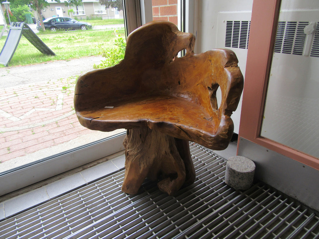 teak root chair