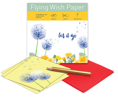 Champagne Flying Wish Paper (Large with 50 Wishes + Accessories)