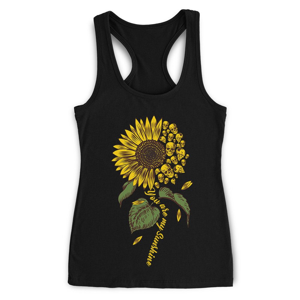 You Are My Sunshine Sunflower Skull Apparel | Zapps Clothing