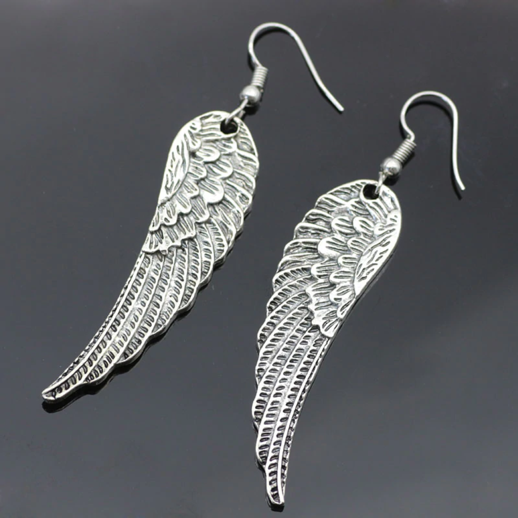 Angel Wings Drop Earrings | Zapps Clothing