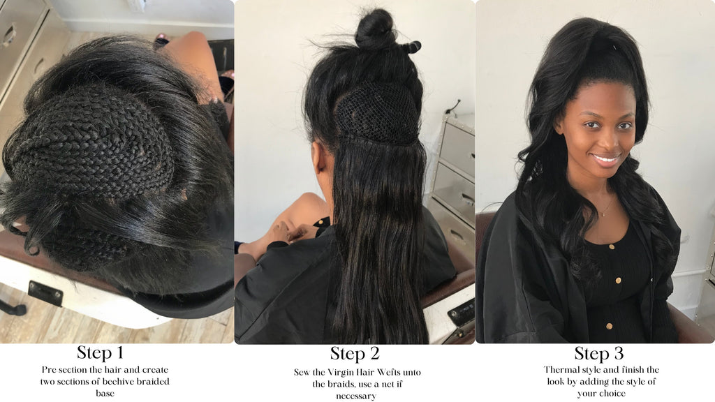 Preparing Your Hair For a Sew-In Weave and Tying A Needle 