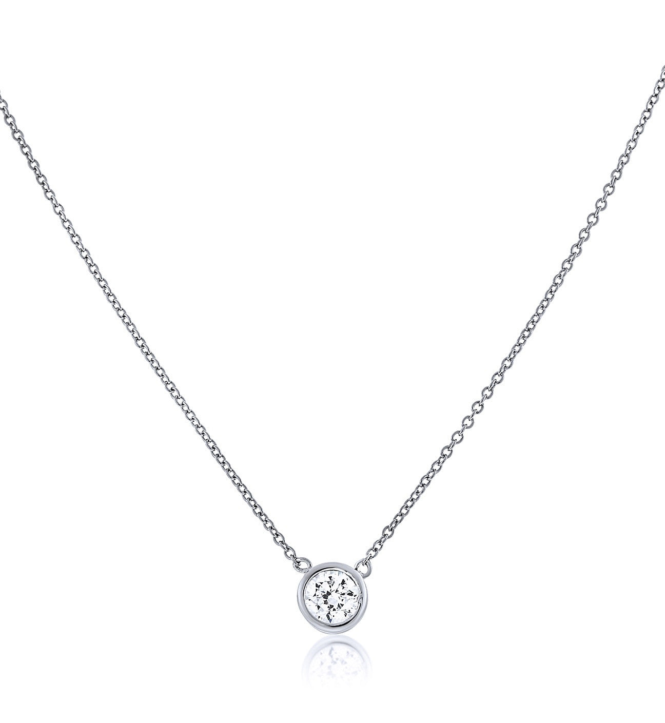 Circlet w/ Silver Halo Chandi Diamond Pendant Necklace