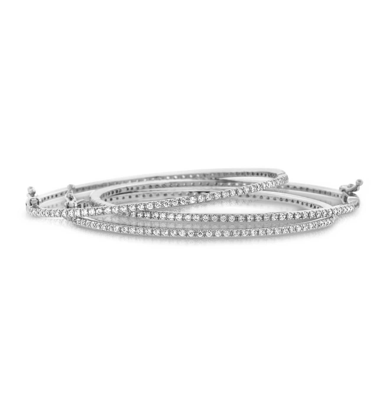 Delicate Clasic CZ Bangle Bracelet