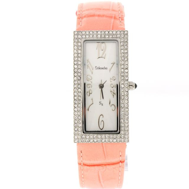 pink swarovski crystal watch