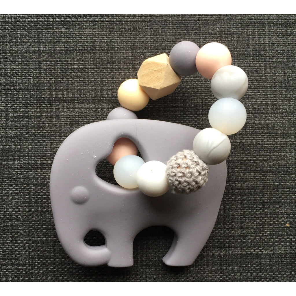 elephant baby teether