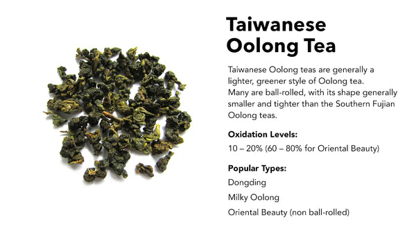 Taiwanese Oolong teas