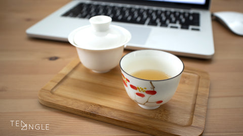 Tea set at work