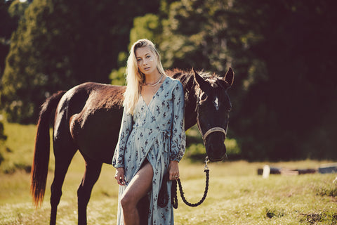 Into the mystic wrap dress fashion blogger Amanda Gylling