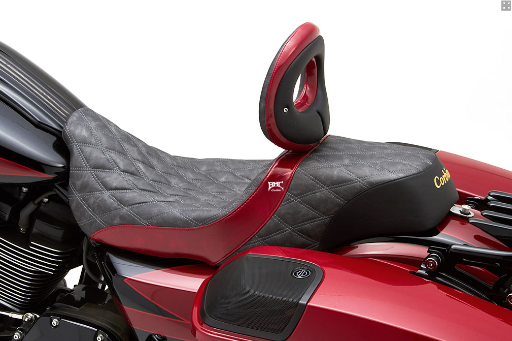 street glide seat with backrest