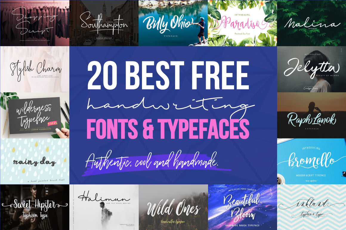 20 Best Free Cool Handwriting Fonts for 2018 - CreativeBooster