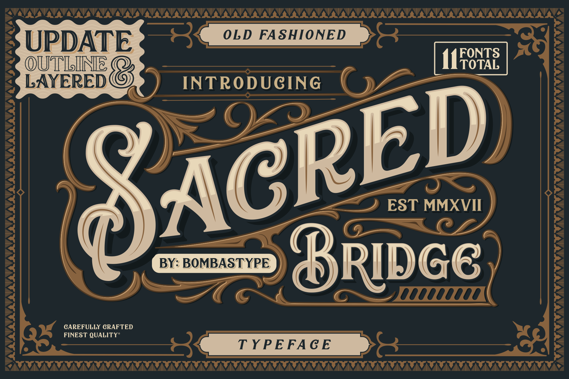 free display font sacred bridge