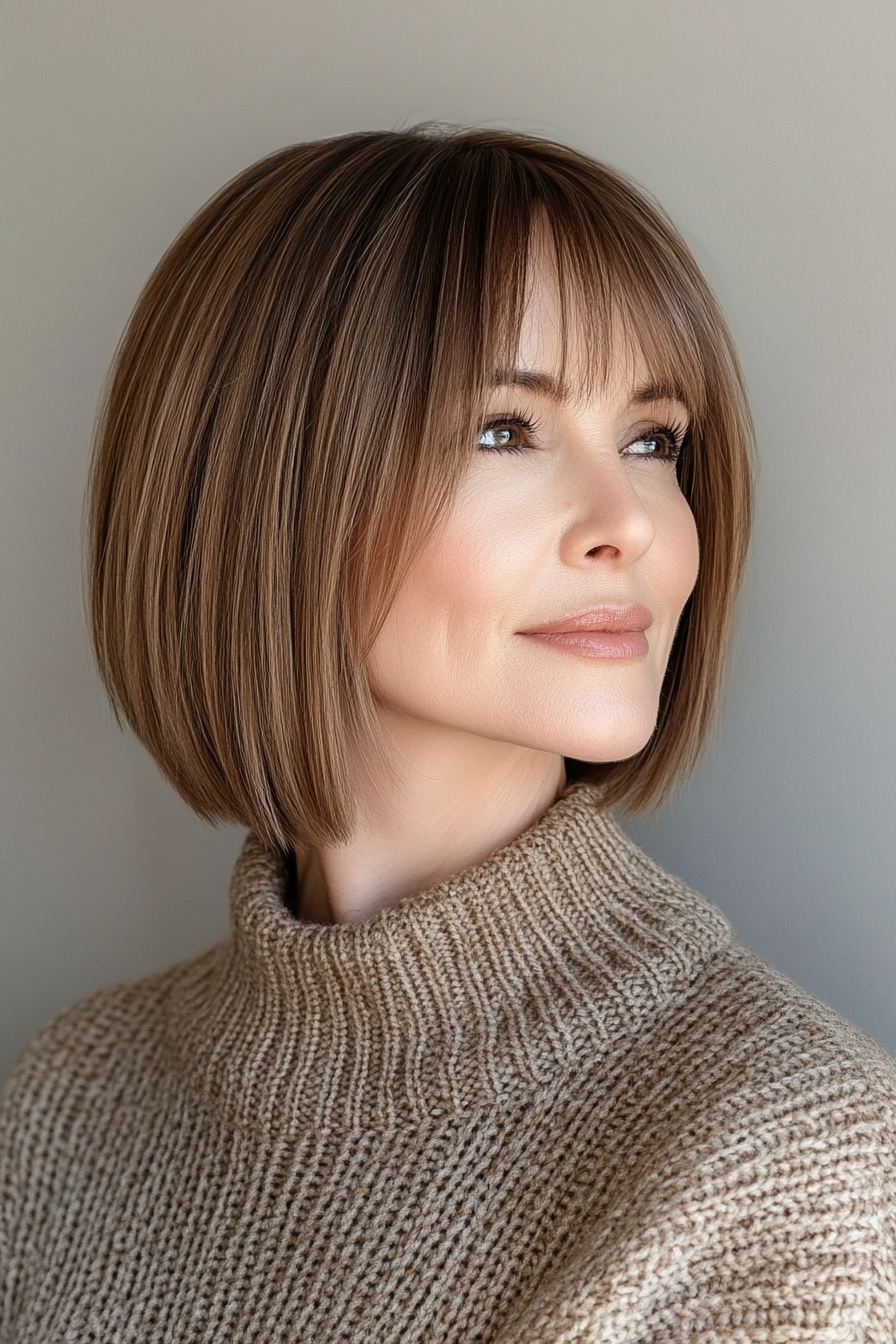 28 Timeless Hairstyles for Older Women with Bangs in 2025 CreativeBooster