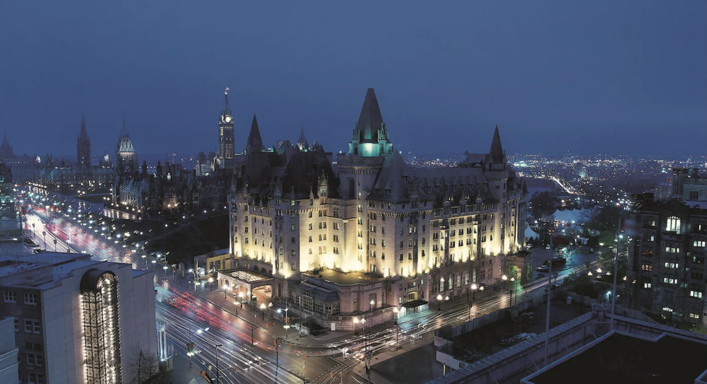 1. Fairmont Chateau Laurier Gold Experience - Front of property - evening/night