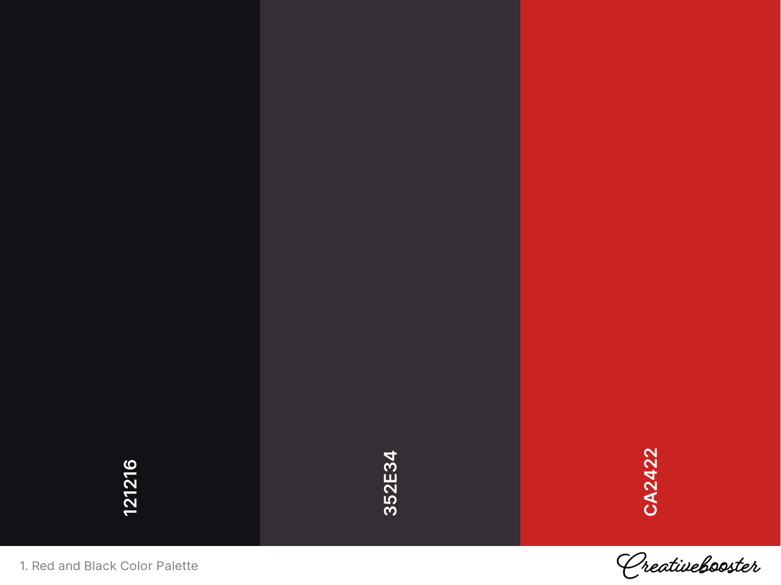 1. Red and Black Color Palette