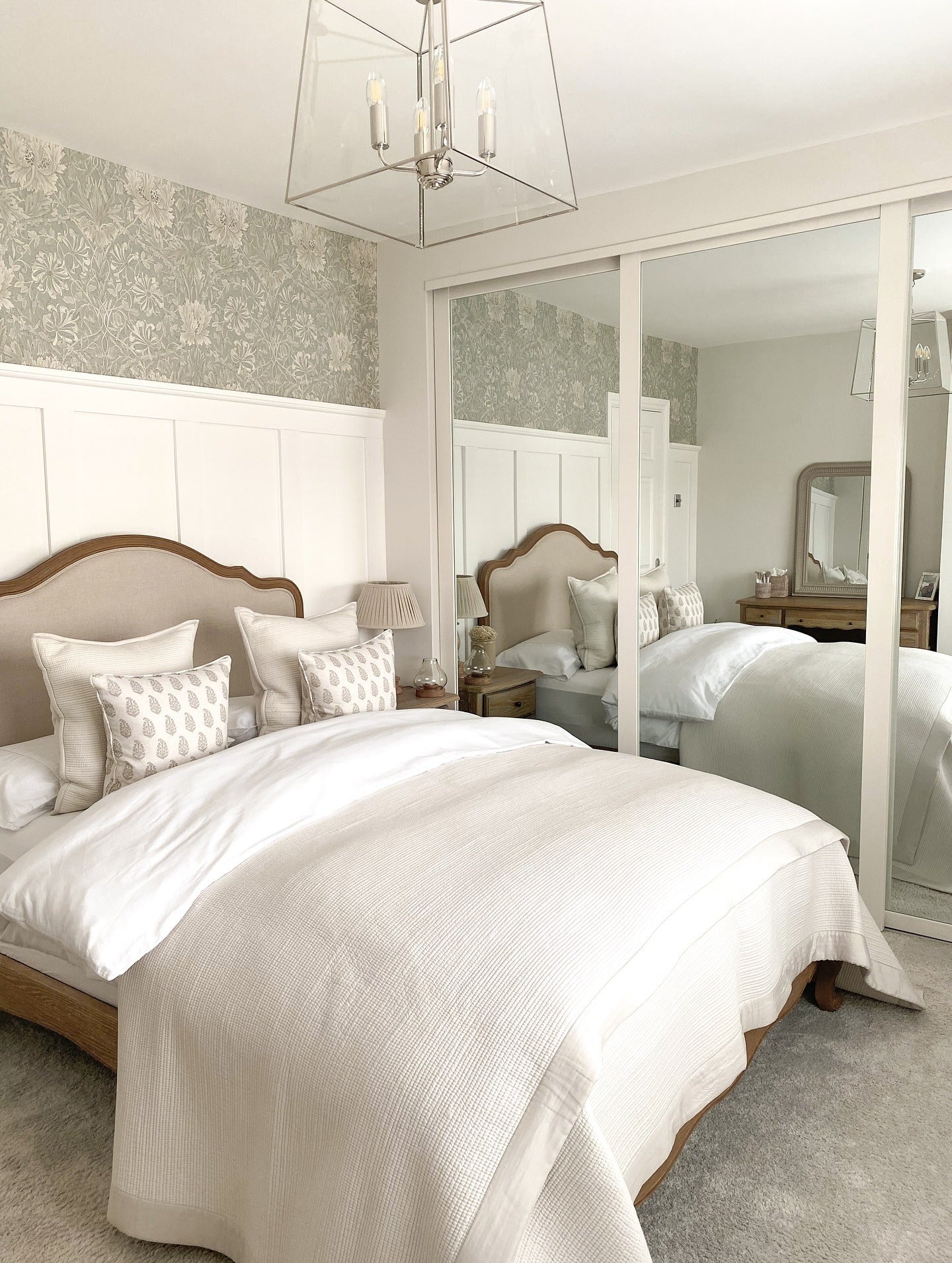 10. Refined Cottagecore with Oak and Ivory Tones (European Style Bedroom Ideas)