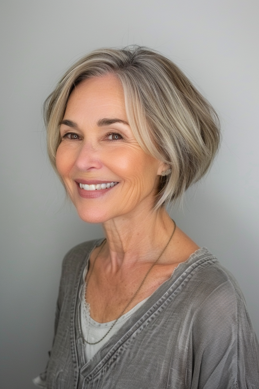 12. Wispy Layers for Thin Hair - Short Hairstyles For Women Over 60
