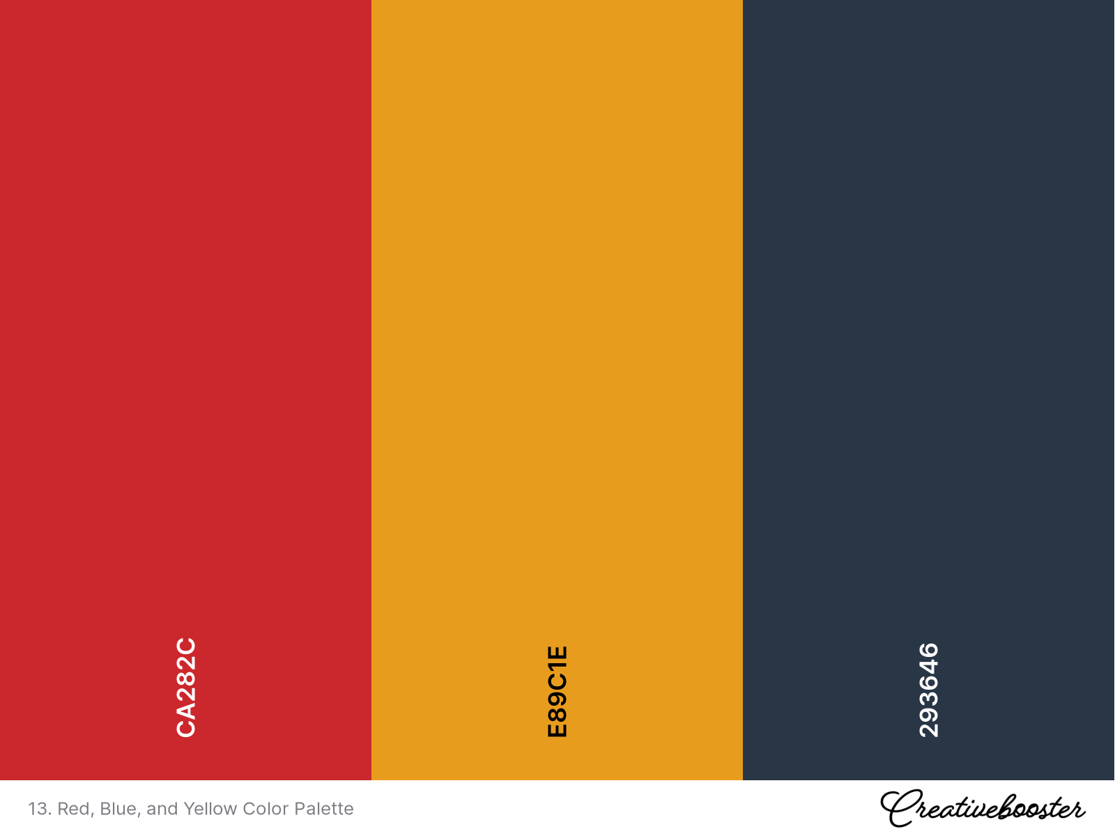 13. Red, Blue, and Yellow Color Palette