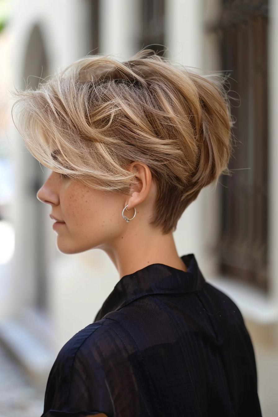 14. Pixie Bob for Shoulder Length Transition - Short Pixie Haircuts