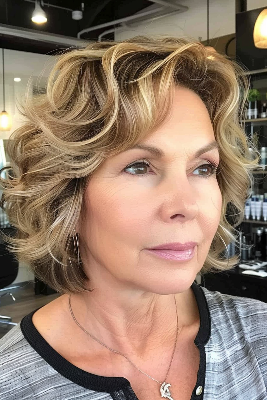 17. Curled Ends - Short Haircuts For Older Women